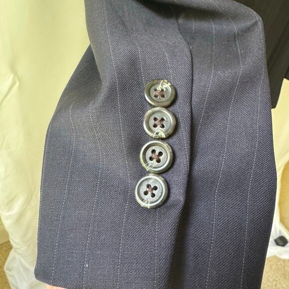 Vintage Lauren Ralph Lauren Wool Blazer Mens 40R Blue Union Made Canada EUC - Picture 8 of 10